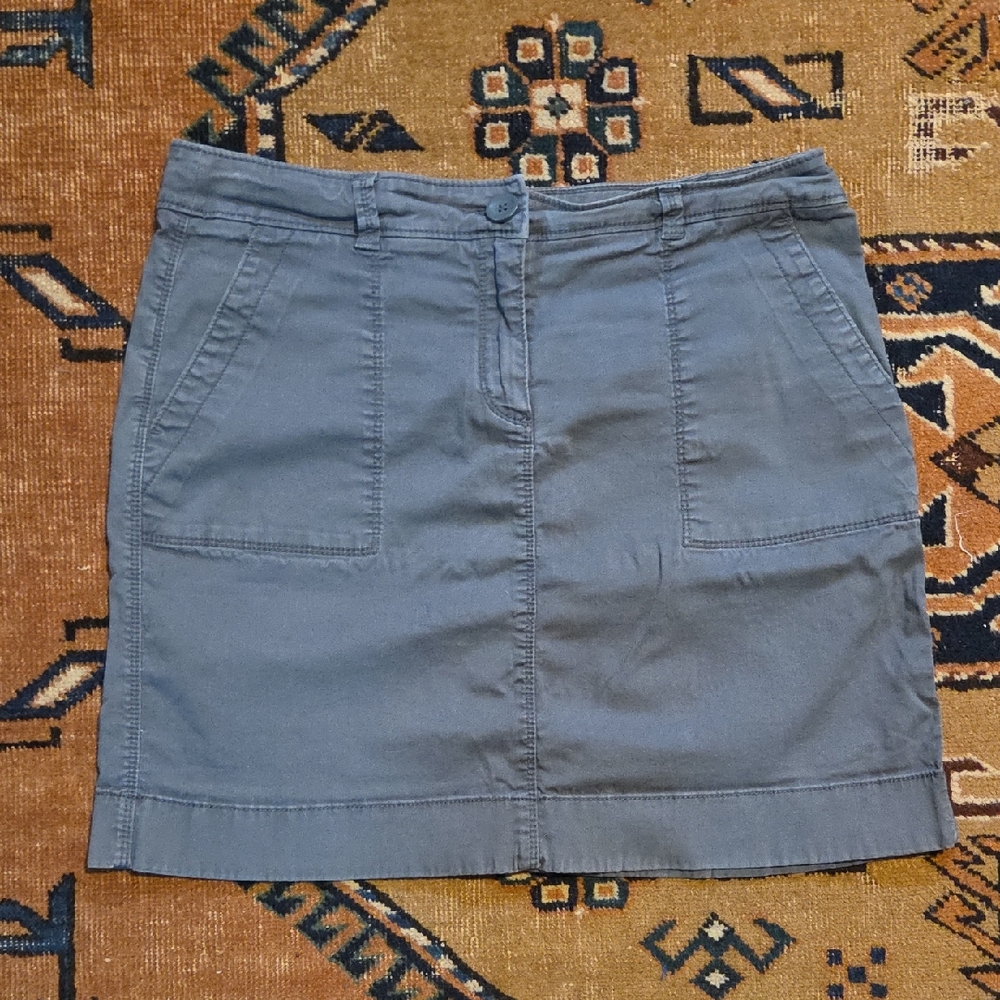LOFT Charcoal Mini Skirt
